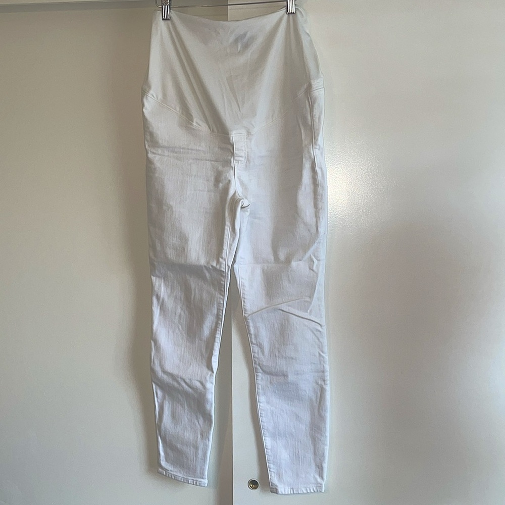 White Skinny Maternity Jeans 28